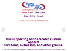 Tablet Screenshot of burkesports.com